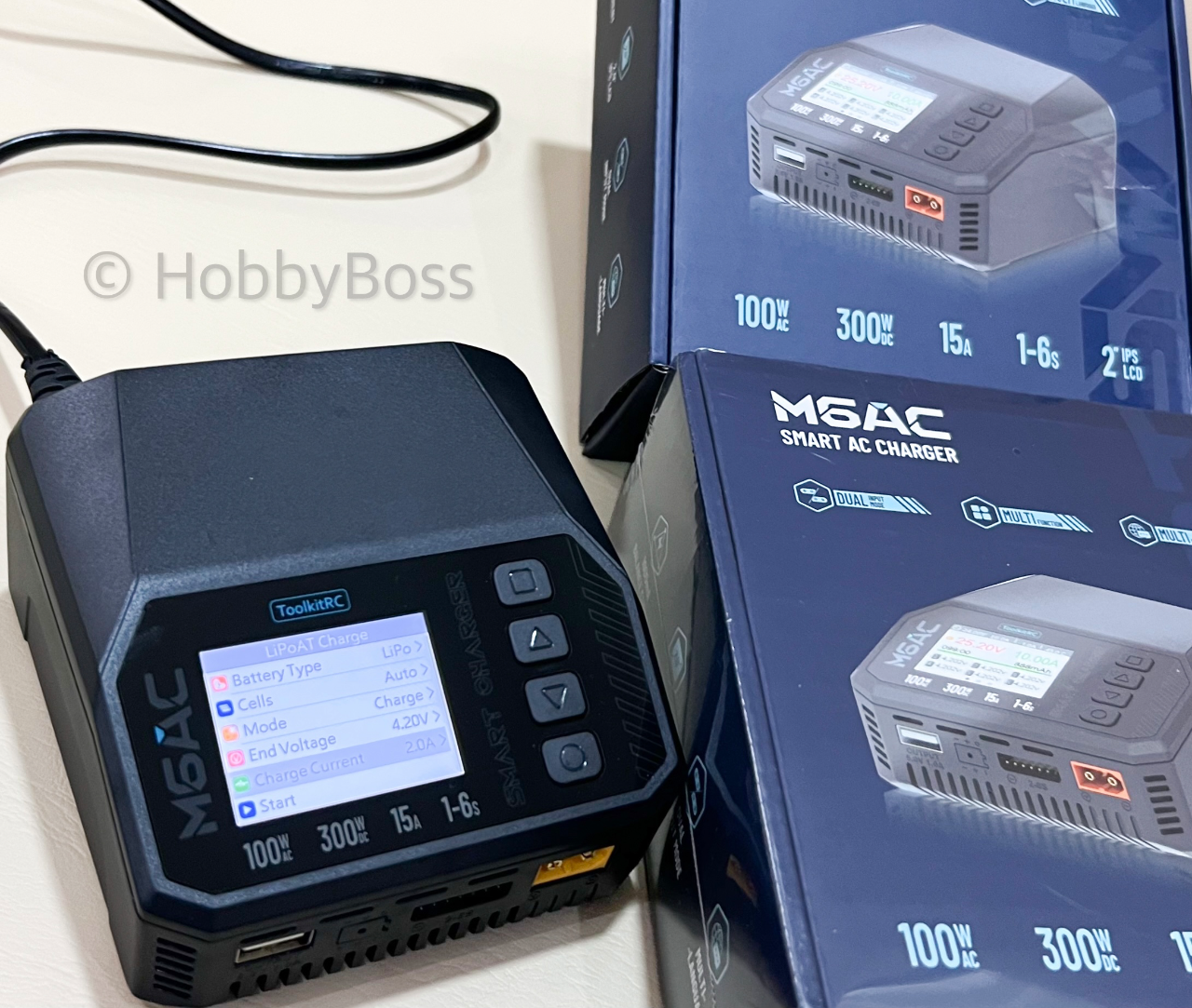 M6AC 300W 15A Smart Balance Charger ဓာတ်ပုံ 1